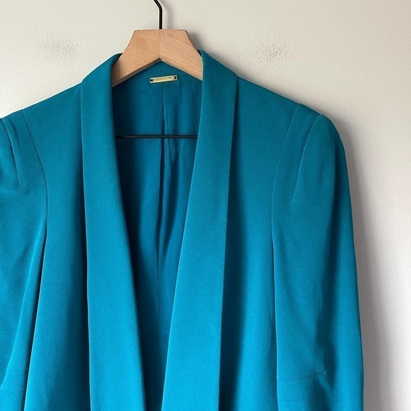 Rebecca Minkoff Women's Blue 100% Silk One Button Blazer Size Small - Picture 2 of 4